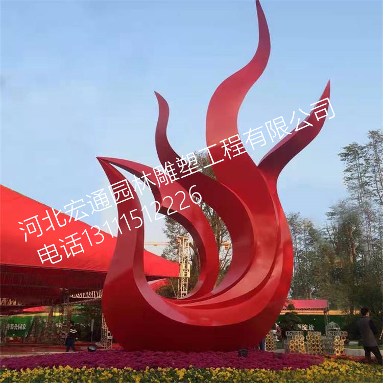 凤凰不锈钢城市景观雕塑 大型抽象镜面镂空广场装饰摆件