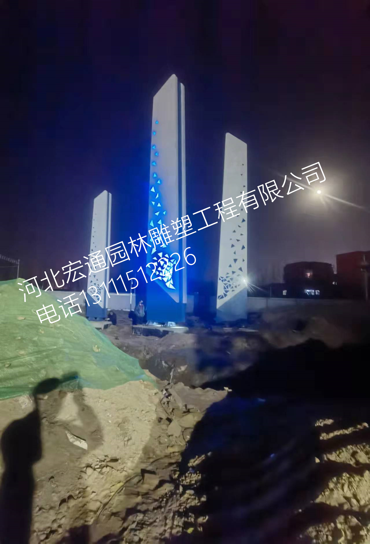 大型不锈钢标识标牌  大型不锈钢精神堡垒  金属雕塑